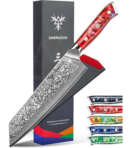 【限定1本】SANMUZUO 8 インチ 鋸歯状ブレッドナイフ ダマスカス 限定1本】SANMUZUO 8 インチ 鋸歯状ブレッドナイフ ダマスカス