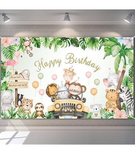 NANQUAN Lopeastar 3er-Pack Dschungel-Safari Tischdecken Tierprint Tischdecke, Salbeigrün Baby Party Deko Zoo Geburtstag Für Kinder Jungen Mädchen Plastik Tischdecke 108×54 Zoll NANQUAN Lopeastar 3er-Pack Dschungel-Safari Tischdecken Tierprint Tischdecke, Salbeigrün Baby Party Deko Zoo Geburtstag Für Kinder Jungen Mädchen Plastik Tischdecke 108×54 Zoll