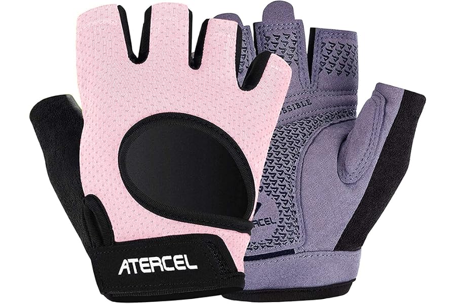 Atercel Workout Gloves Upraded Full Palm Protection, Best Exercise Gloves for Gym, Cycling, Weight Lifting