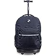 J World New York Sunrise Rolling Backpack. Roller Bag with Wheels
