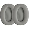 kwmobile 2x ヘッドホンカバー 対応: Sony MDR-1000X / WH-1000XM2 交換用イヤーパッド - クッション PUレザー グレー