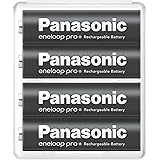 【Amazon.co.jp限定】パナソニック エネループ 大容量モデル [最小容量2500mAh/繰り返し500回] 日本製 単3形充電池 4本パック eneloop pro BK-3HCD/4SA