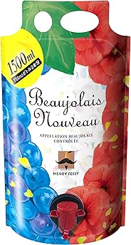 【4年連続金賞受賞ワイナリー】アンリ・フェッシ・ボジョレー・パウチパック 2019 [ 赤ワイン ライトボディ フランス 1500ml ]