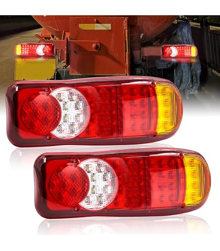 Amazon | トラックテールランプ 2個の LED テールライト トレーラー