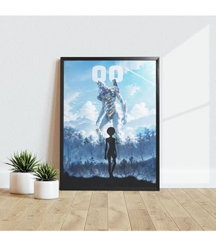 Amazon.co.jp: 新世紀エヴァンゲリオン 綾波レイ ポスター 油絵 アート