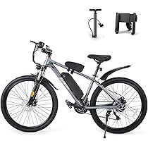 Amazon | 電動アシスト自転車 26インチ マウンテンバイク