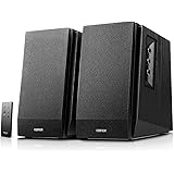 Edifier R1700BT 66W 木製 アクティブ ブックシェルフスピーカー Bluetooth5.1 アンプ内蔵 有線 無線 両用 pc tv スピーカー 2台1組 黒