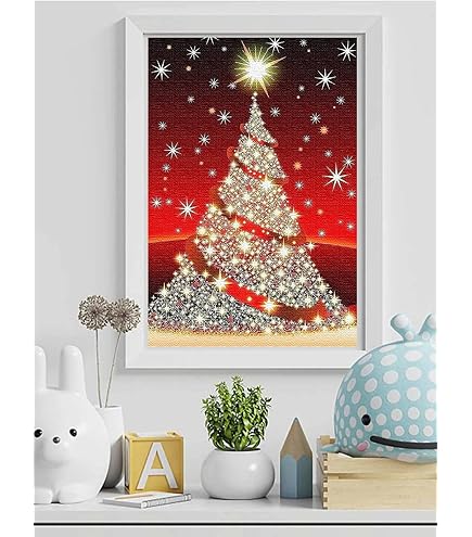 ダイヤモンドアート 壁に飾れるツリー キラキラクリスタルビーズ部分貼り付け Amazon.co.jp: LEADINTOP ダイヤモンドアート クリスタル