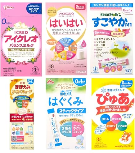 Amazon.co.jp: 【7種類13本】粉ミルク 7大ブランド お試し セット【各