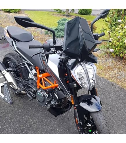 KTM RC390 250 200 125用ダークスモークウィンドスクリーン ︎^_^ RC390 250 200 125用ダークスモークスクリーン KTM RC390 250