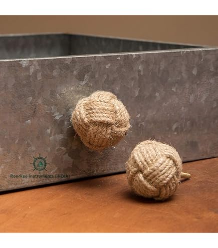 AnNafi Cabinet Knobs Full Knott Jute | Rope Doorknobs Nautical Twisted - View #2