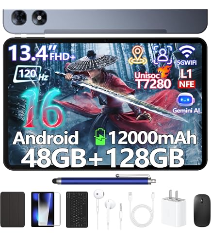 Amazon.co.jp: 【2026新登場 Android16 タブレット 13インチFHD+大画面