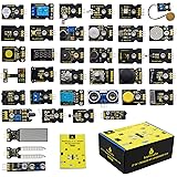 KEYESTUDIO 37個 モジュール センサー スターターキット for Arduino Raspberry Pi 4 アルドゥイーノ アルデュイーノ アルディーノ キット ラズベリーパイ 互換 初心者 子供と大人向け 電子工作 プログラミング 