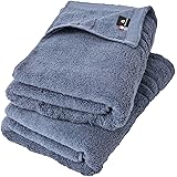 One's Towel Lab 今治タオル 認定 バスタオル 2枚セット 日本製 ホテル仕様 甘撚り 高級綿 綿100％ (スモークネイビー)