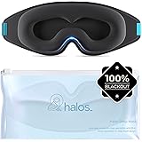 Halo 3D Sleep Mask for Women and Men- Blackout Eye Mask for Sleeping Blissfully- Our Sleep Eye Mask for Lash Extensions Provi