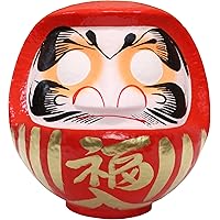 高崎だるま 置物・オブジェ 赤 3号 12x11x15cm 五穀豊穣 HKDM-3-RE-16