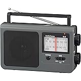 【2023最新】 オーム(OHM) 電機AudioComm ラジオ ポータブルラジオ 低音強調 大きめ選局表示 スピーカー付き モノラル 外部音声入力 イヤホン端子付き AM/FM グレー RAD-T785Z-H 03-5057