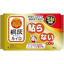 Amazon | 桐灰カイロ 貼る カイロ 10個入 14時間持続 | 小林製薬