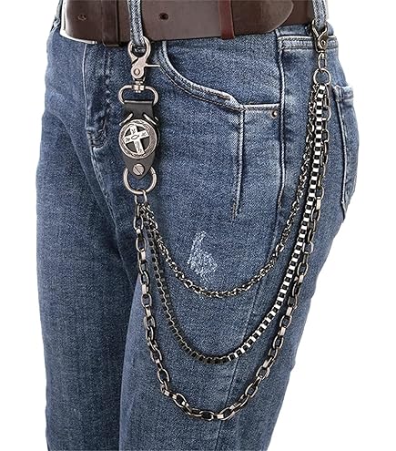 Amazon.co.jp: メンズパンツチェーン メンズオートバイキーチェーン