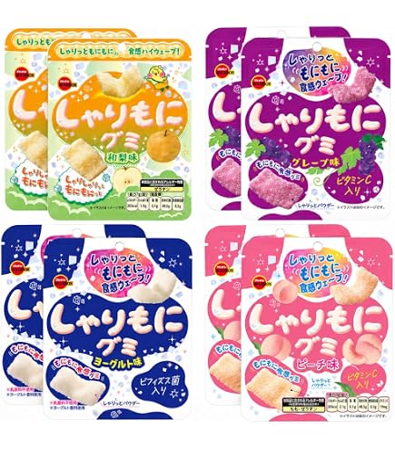 Amazon | ブルボン しゃりもにグミ ソーダ味 57g×5袋 | ノーブランド品