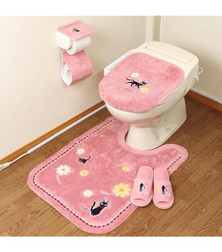Amazon｜魔女の宅急便 ロングトイレマット セット 4点 洗浄暖房便座