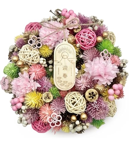 Amazon.co.jp: Lulu's ルルズ ひまわりのリース 向日葵 夏 造花