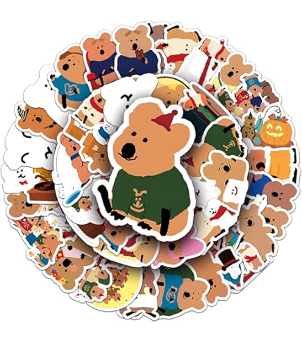 Amazon.co.jp: カナヘイの小動物 クリアシール ピスケとうさぎのゆるっ