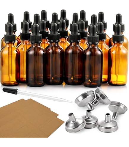 Vivaplex Grüne Glasflaschen 10 Ml Mit Pipette – 24 Stück, Ideal Für ätherische Öle & Parfum