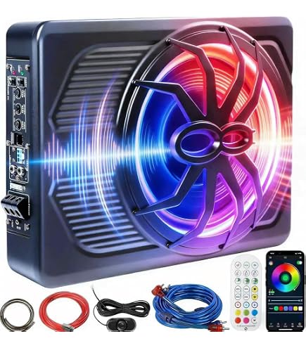 Amazon.co.jp: 10インチ アップグレード 800W スリムアンダーシート