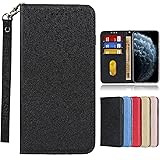 サムスンギャラクシー フィール ケース 手帳型 Galaxy Feel カバー SC-04Jスマホケース SC-04Jケース 手帳型Jaorty 内蔵マグネット カードポケット スタンド機能 蚕糸 PUレザー 人気 おしゃれ5色-ブラック