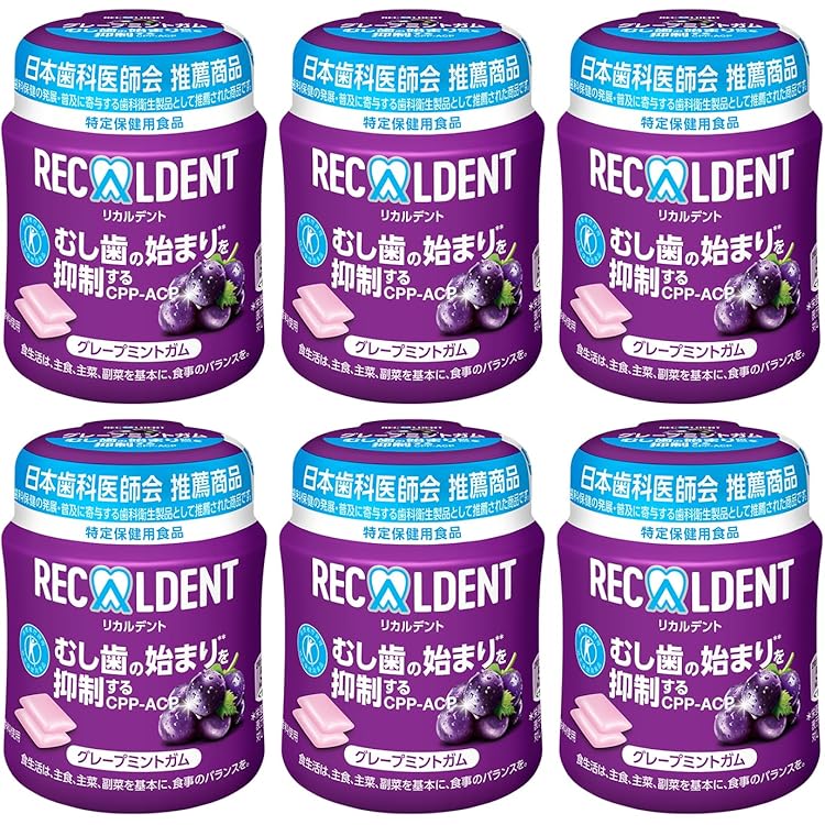 Amazon | モンデリーズ リカルデント 洋なしミントガム ボトル130g×6個