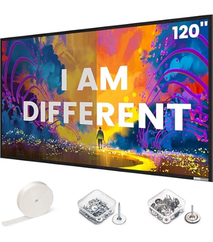 Projector Screen Material 70x118 Inch - ALR Grey Fabric For 130 Inch 16:9 DIY Projection Screen