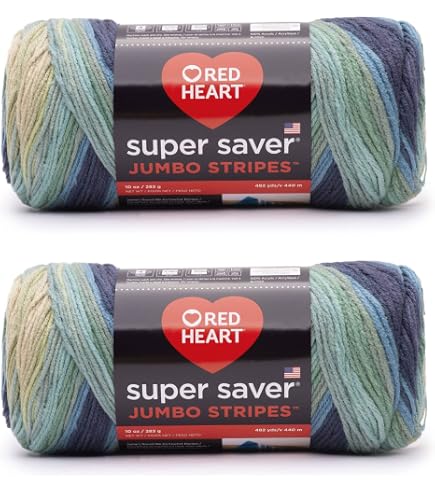 Bernat Super Value Yarn - Sedona Sunset Variegated, 3 Pack (5oz Each), 4 Medium Worsted Weight, 100% Acrylic, 275 Yards