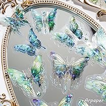 フレークシール まとめ売り 韓国 ステッカー コラージュ 花 蝶 レトロ フレークシール まとめ売り 韓国 ステッカー コラージュ 花 蝶