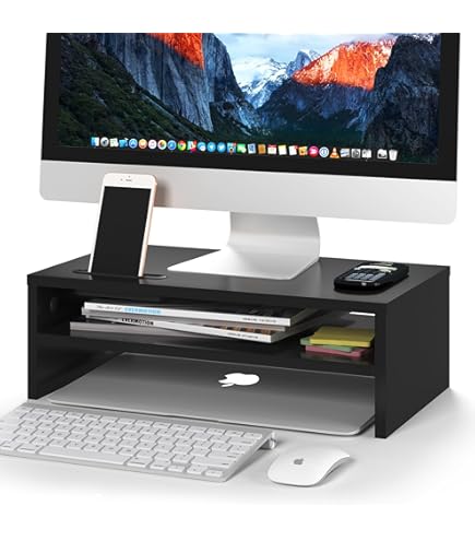 Amazon.co.jp: 1homefurnit モニター台 卓上 モニタースタンド 二段式