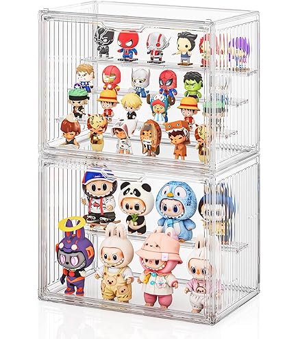 Amazon.co.jp: フィギュアケース 4個入れ クリア ディスプレイケース