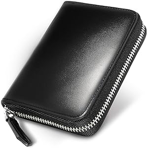 [HAFOS] 財布 メンズ 小銭入れ コードバン×牛革 本革 YKK製 ミニ財布 レザ 化粧箱付き