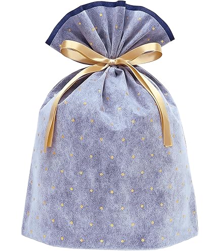Amazon | ラッピング 袋 10枚 リボン付き 巾着袋 W150×H170/250