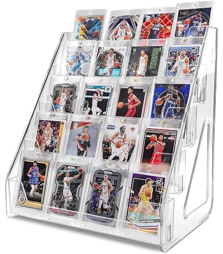 Bakbarbe 34"x22" Aluminum Sports Card Display Case For Baseball MTG Collectible Cards, XL Large Table Top Trade Show Display Case With Lock For Graded Cards Jewelry Craft Collectibles