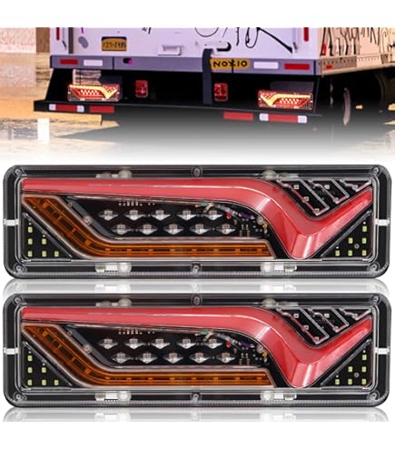 Amazon.co.jp: トラックテールランプ 1ペア防水46 LEDテール