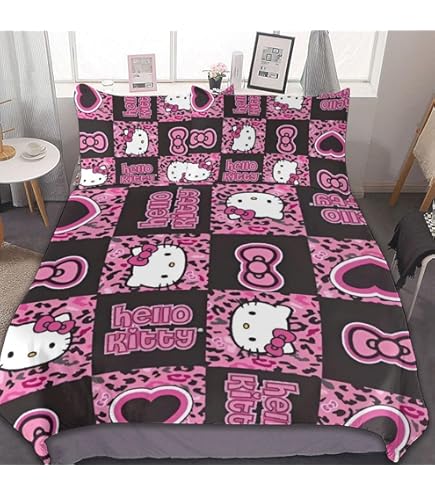 Amazon｜ハローキティ 布団カバー 3点セット シングル シングル 枕