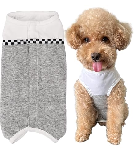 Amazon | YOASONEK 犬用 術後服 術後カバー服 保護服 ボタンタイプ 犬