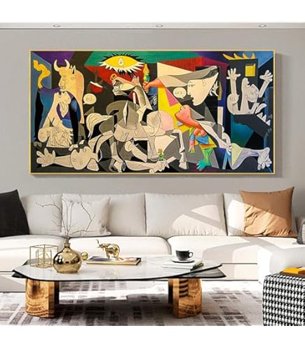 Amazon.co.jp: ゲルニカの有名な絵画ピカソの複製によるアート