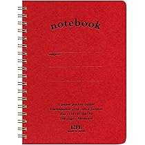 Amazon | ライフ ノート ポケット付 方眼 赤 B6 N191C | ノート