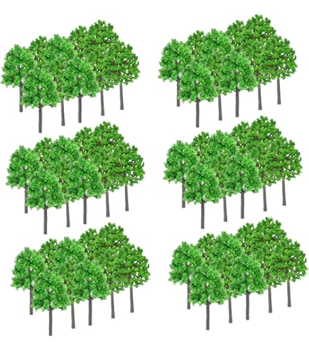 Amazon | [あすにこ] ジオラマ 樹木 木 100本セット 7cm 鉄道模型 n