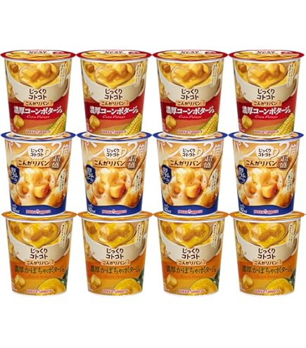 Amazon | 【計12食アソート】じっくりコトコト こんがりパン ＋ スープ