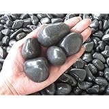 那智石（黒玉砂利）磨 6サイズ(9mm～50mmまで） 1kg袋 (1寸5分（33-50mm）)
