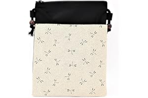 丸全 ショルダーバッグ ポシェット とんぼ 日本製 ベージュ 約26.5×22×1.5cm