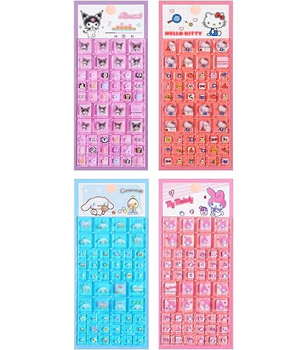 Amazon | サンスター文具 サンリオキャラクター シール タイル Y2K