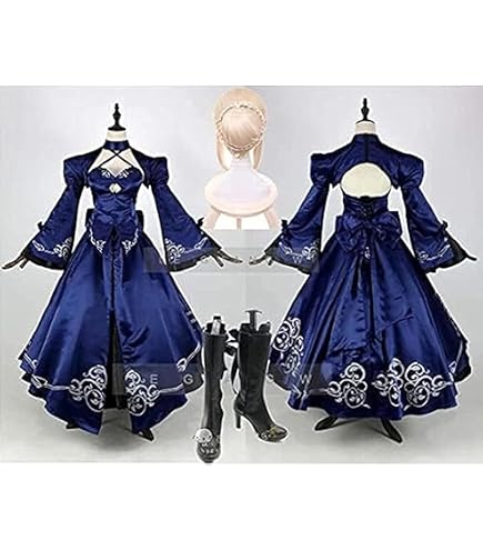 Amazon.co.jp: FGO Fate 黒化セイバーオルタ ドレス コスプレ衣装 +